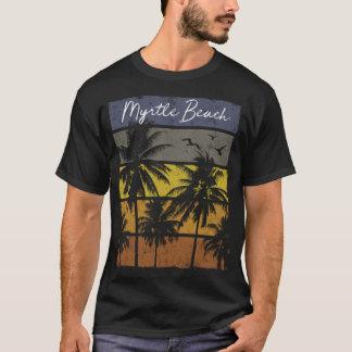 T-shirt Retro Myrtle Beach Imprimer Noël de vacances