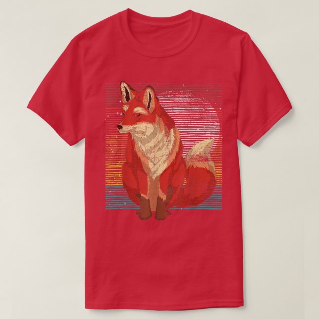 T-shirt Retro Nature Forêt Amoureux des animaux Faune anim (Design devant)