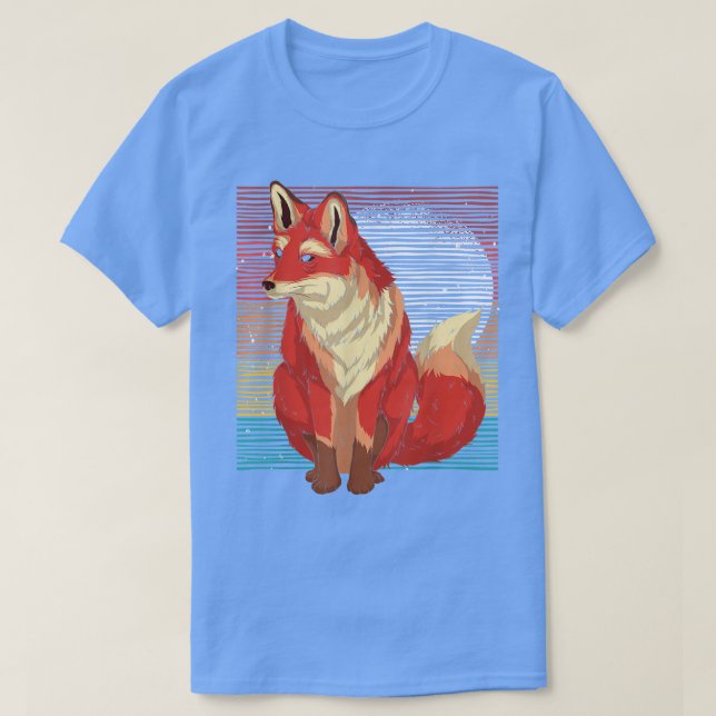 T-shirt Retro Nature Forêt Amoureux des animaux Faune Pour (Design devant)