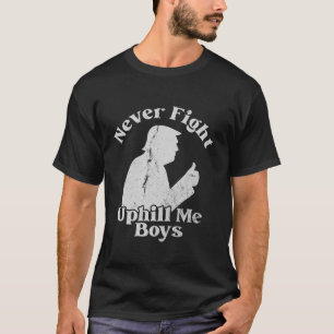 T-shirt Retro Ne Combattez Jamais Vers Moi Les Garçons Heu