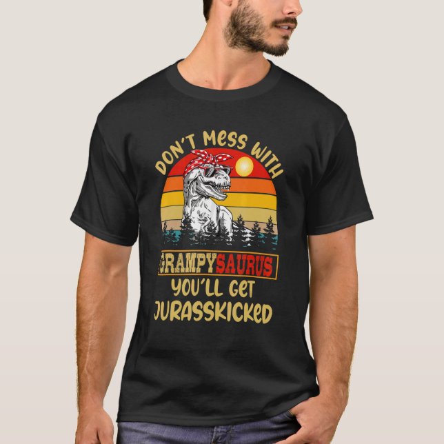 T-shirt Retro Ne manquez pas avec Grampysaurus Vous obtien (Devant)