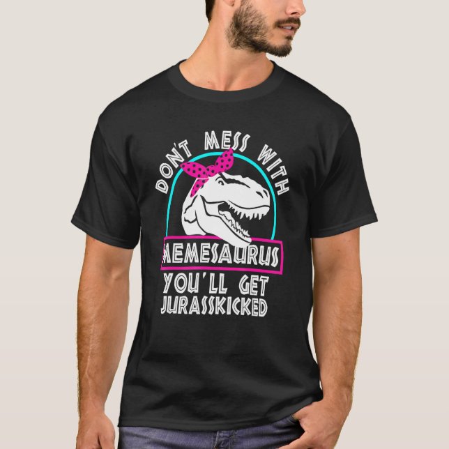 T-shirt Retro Ne manquez pas avec Memesaurus Vous obtiendr (Devant)