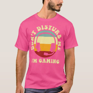 T-shirt Rétro Ne Me Dérangez Pas Je Joue