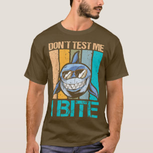 T-shirt Retro Ne me teste pas Je mord design pour les amat