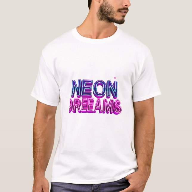T-shirt Retro Neon Dreams (Devant)