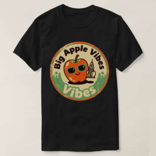 T-shirt Retro New York_ Pomme avec Empire State Building