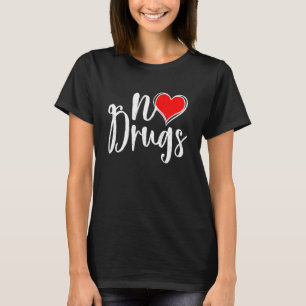 T-shirt Retro No Drug Awareness Mois Hiv Aids Sensibilisat
