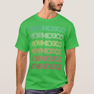 T-shirt Rétro NOUVEAU MEXIQUE Accueil ÉTAT Racines Albuque