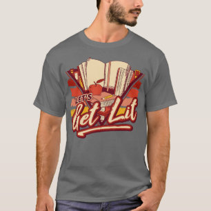T-shirt Retro Obtient Lit 90s Style Livre Lover Littératur