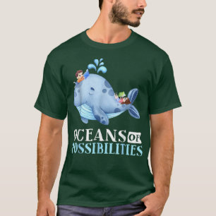 T-shirt Retro Océans Des Possibilités Apprentissage De Lec