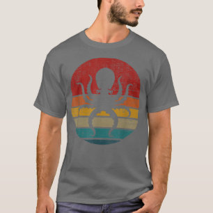 T-shirt Retro Octopus Vintage Octopus Lovers 