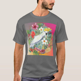 T-shirt Rétro Oiseau tropical