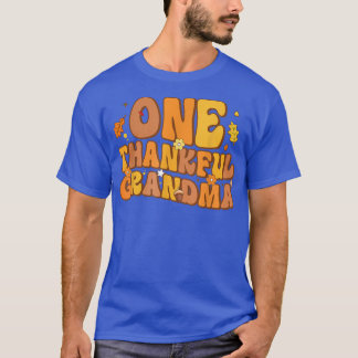 T-shirt Retro One Grandma Remerciements Automne Happy Reme