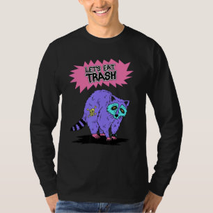 T-shirt Retro Opossum Mangeons des ordures et nous faisons