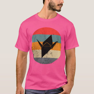 T-shirt Rétro Origami Chemise Origami Japonais Plier