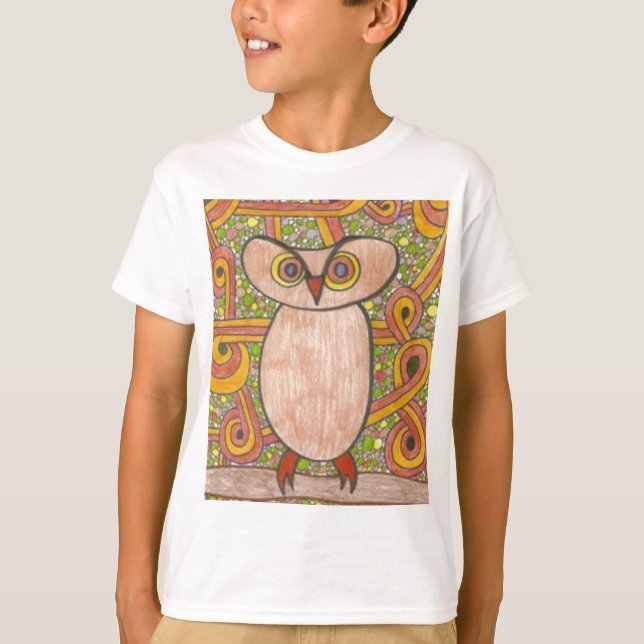 T-shirt Retro Owl (Devant)