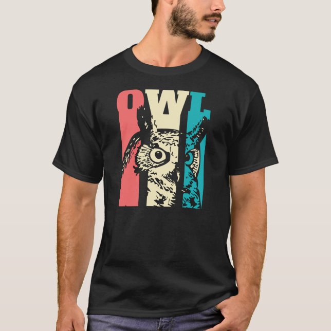 T-shirt Retro Owl (Devant)