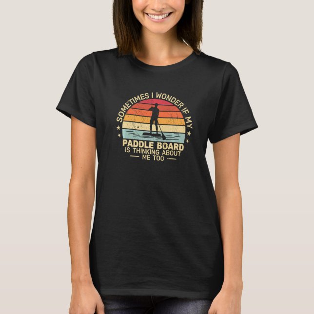 T-shirt retro paddleboarding Paddle Board Stand Up Paddlin (Devant)