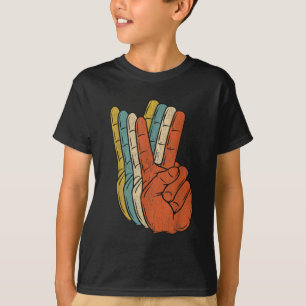 T-shirt Retro Paix Vintage 60's 70's Hippie