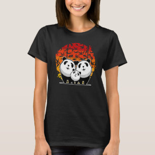 T-shirt Retro Panda Ours Animal Retro Vintage 2