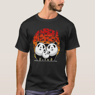 T-shirt Retro Panda Ours Animal Retro Vintage 4