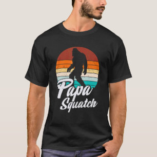 T-shirt Retro Papa Squatch Yeti Vintage