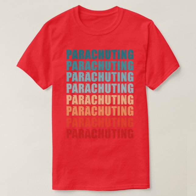 T-shirt Retro Parachutage cadeau Vintage (Design devant)