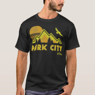 T-shirt Retro Park City Utah Distorsion Maison