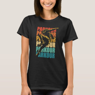T-shirt Retro Parkour Free Running Parkour