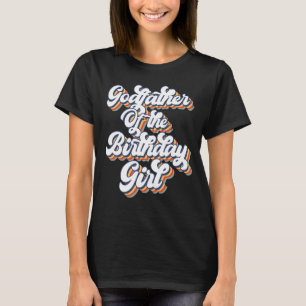 T-shirt Retro Parrain Vintage Du Match Fille Anniversaire