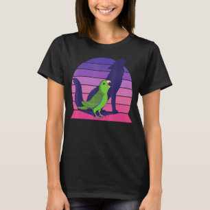 T-shirt Retro Parrot I Howling Wolf I hurle Green Parr