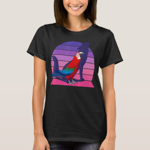 T-shirt Retro Parrot I Howling Wolf I hurle Green wing