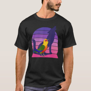 T-shirt Retro Parrot I Howling Wolf I hurle Jenday Con