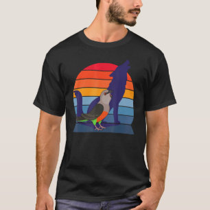 T-shirt Retro Parrot I Howling Wolf I hurle Red bellie