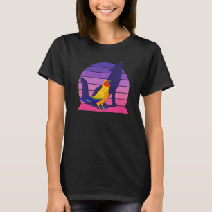 T-shirt Retro Parrot I Howling Wolf I hurle Sun Conure
