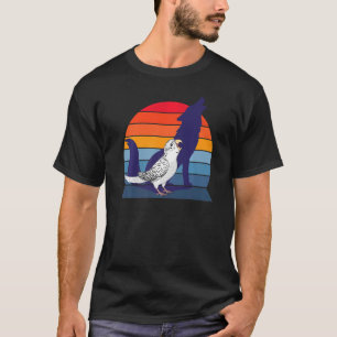 T-shirt Retro Parrot I Howling Wolf I hurle White Budg