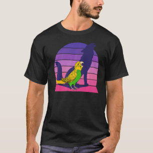 T-shirt Retro Parrot I Howling Wolf I hurle Yellow Bud