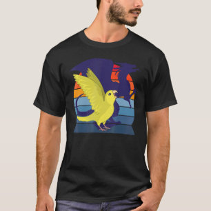 T-shirt Retro Parrot I WingingDragon I hurle Yellow Pa