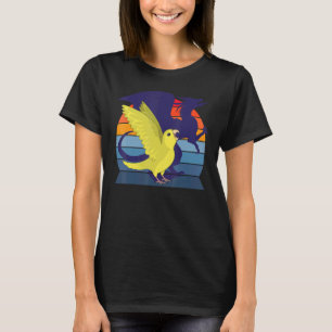 T-shirt Retro Parrot I WingingDragon I hurle Yellow Pa