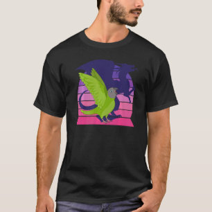 T-shirt Retro Parrot I WingwingDragon I hurle Dusky hea