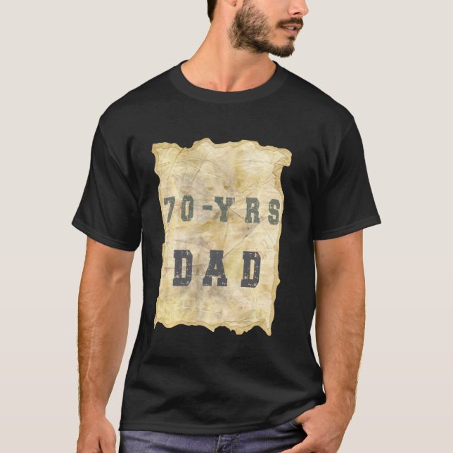T-shirt Retro Party Old Funny Anniversaire Gag 50e 60e 70e (Devant)