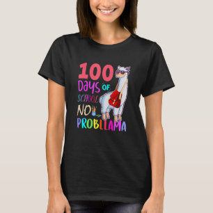 T-shirt Rétro Pas De Problème 100 Jours D'école Professeur