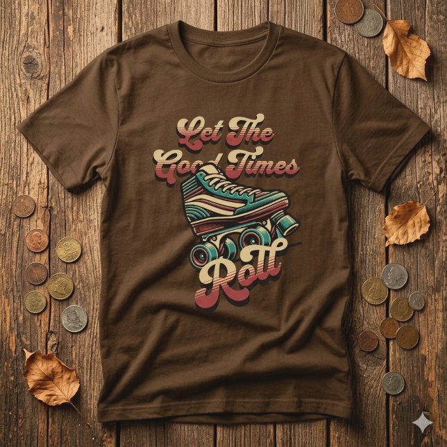 T-Shirt Rétro Patin à Roulettes 80s (Créateur téléchargé)
