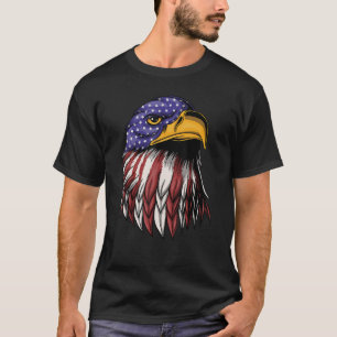 T-shirt Retro Patriotique USA I American Flag I Retro 4th 
