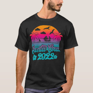 T-shirt Retro Père Noël Cruz Beach 2022 Aruba Famille Vaca