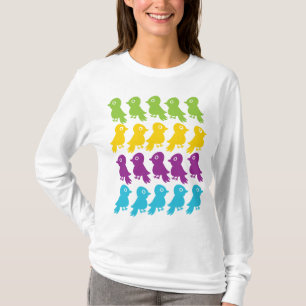 T-shirt Rétro petite pièce en t de cru d'oiseau
