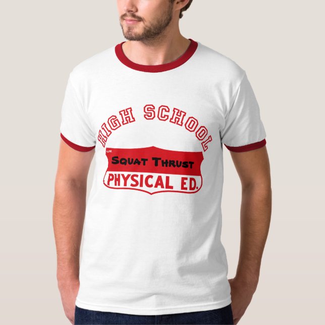 T-shirt Rétro Phys. Ed. Chemise de gymnase (Devant)