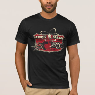 T-shirt Rétro pièce en t d'avant de crâne de garage