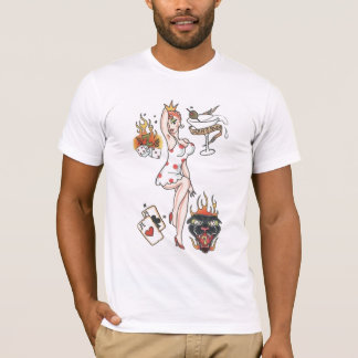 T-shirt Rétro pièce en t de tatouage "de la ruine de