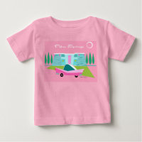 T-shirt Retro Pink Palm Springs